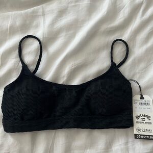 Billabong cg trip wave branded tank bikini top M black